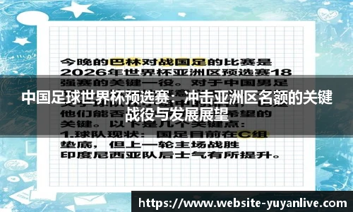 中国足球世界杯预选赛：冲击亚洲区名额的关键战役与发展展望